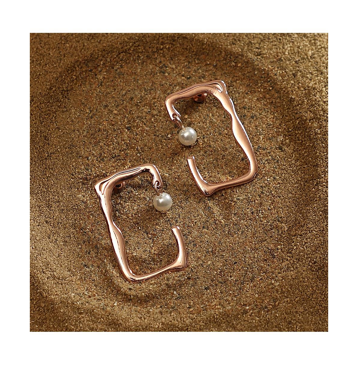 Women's The Cadre Drop Earrings - Rose Gold