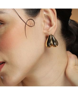 Women's The Droplet-Heart Stud Earrings