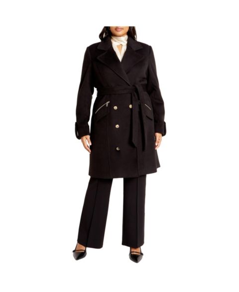 Женские куртки CITY CHIC Plus Size Gillian Coat