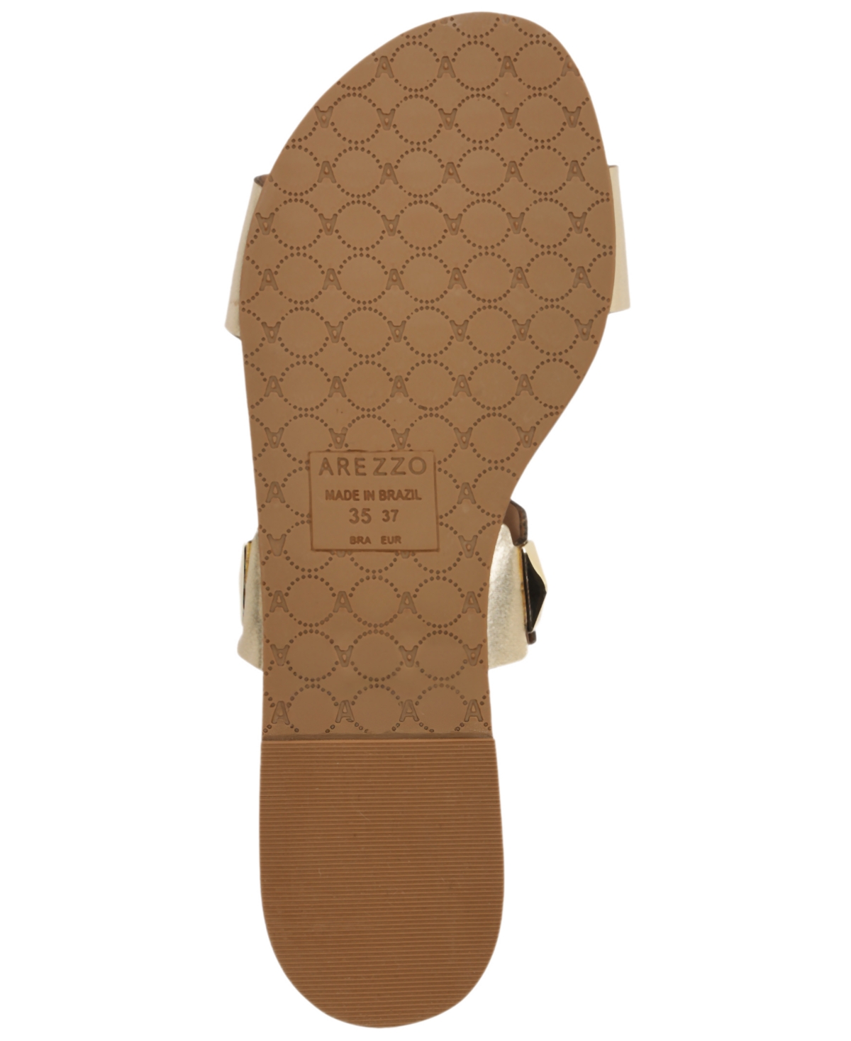 Arezzo Lyra Slide Sandal In Gold