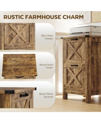 Vertical File Cabinet with 2 Drawers for A4 Letter Size, Light