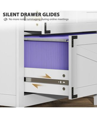 4 Drawer File Cabinet Filing Cabinet for Letter/A4/Legal Files