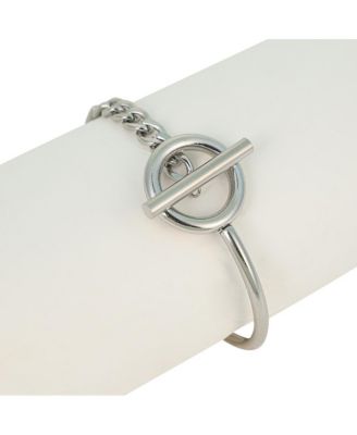 Women's The Interlock-Bar Chain Bracelet - Metallic Silver