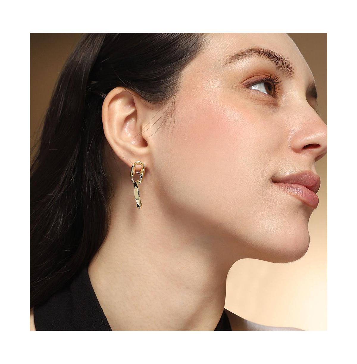 Women's The Hollow-Shell Drop Earrings - California Gold