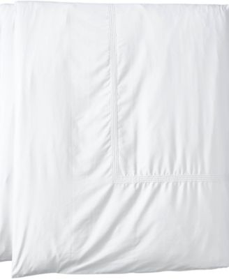 Lands' End 400 Thread Count Premium Supima Cotton No Iron Sateen Embroidered Duvet Bed Cover
