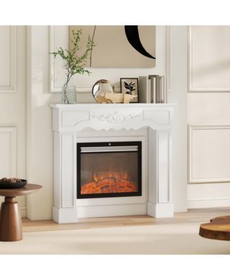 Baroque Fireplace Mantel, Fireplace Surround with Leg,