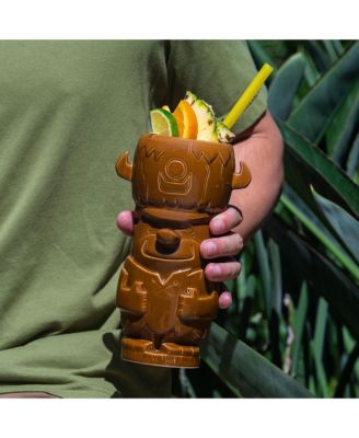 Geeki Tikis The Flintstones Mug Set | Fred & Barney Tiki Mugs | Holds 28 Ounces