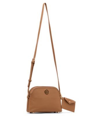 Dome Zip Top Detachable Card Case Crossbody Bag