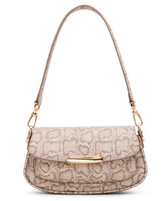 Anne Klein - Faux Snake Sculpted Plaque East West Shoulder Bag