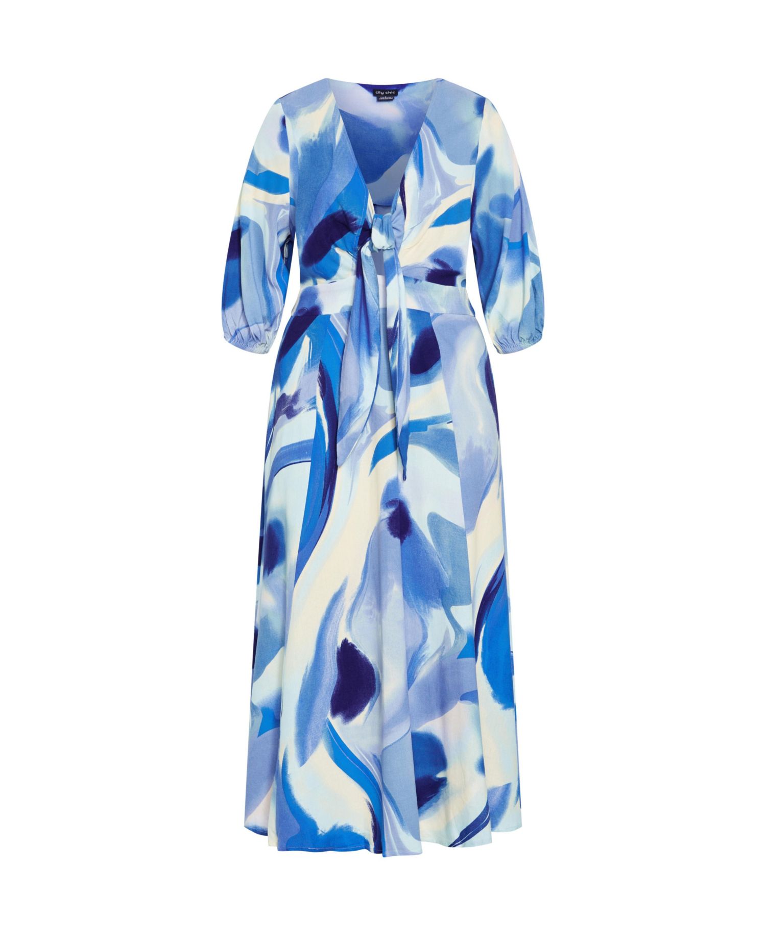 Women's Swirl Tie Print Dress