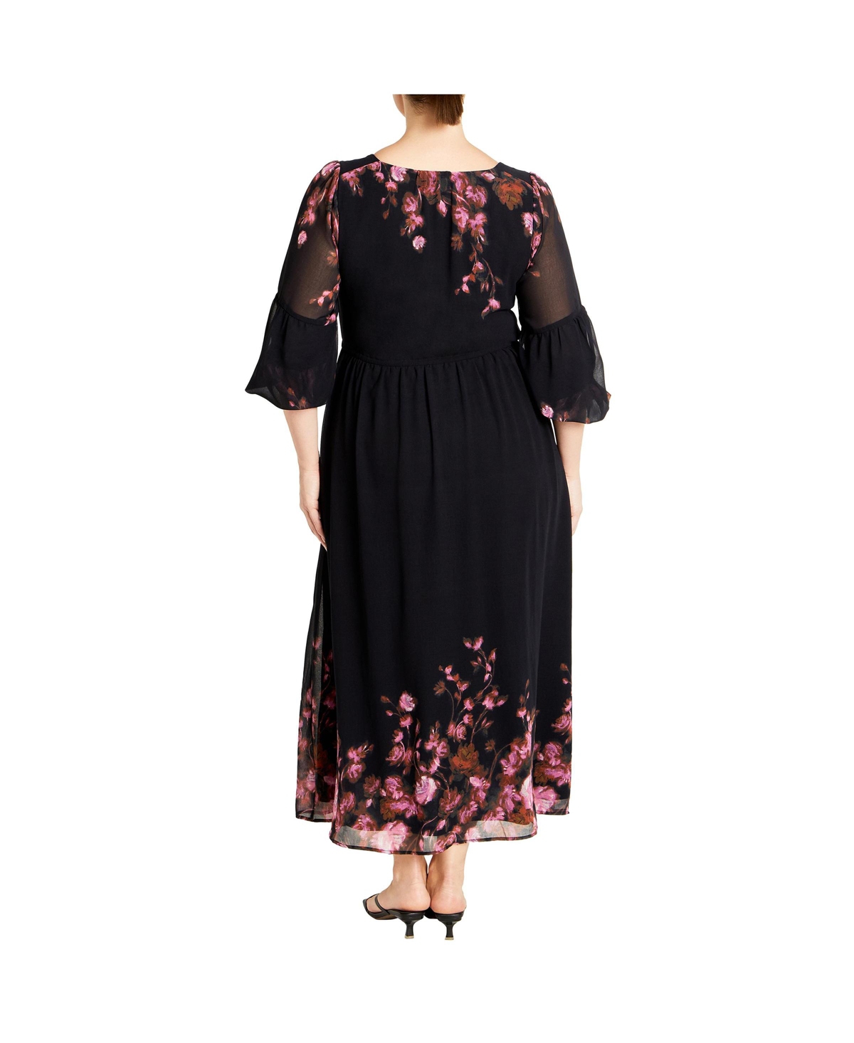 City Chic Women's Plus Size Romance Border Dress