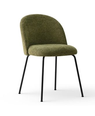 Modern 5-Piece Dining Set for 4, Rectangular Table with Sturdy Metal Frame and Upholstered Chairs for Small Dining Room