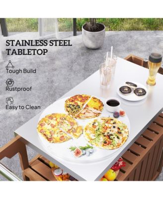 Multi-Functional Camping Cart for Cooking and Food Storage