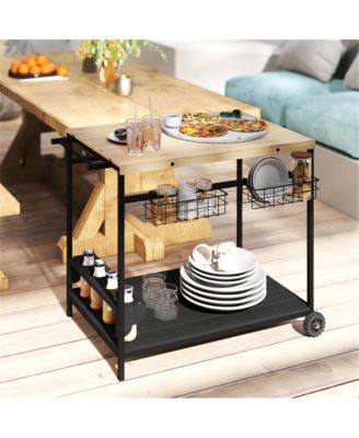 Outdoor Bar and Serving Cart for Patio or Deck Entertaining