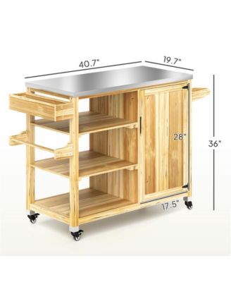 Mobile Grill Cart with Compact Design for Outdoor Cooking