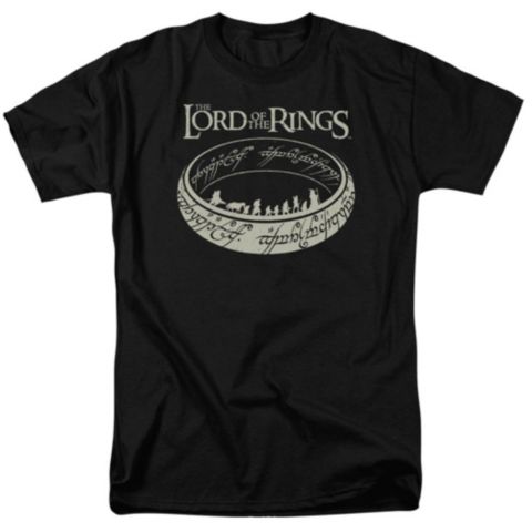 Мужская футболка Lord Of The Rings Big & Tall The The Journey Ring T, цвет: Угольный