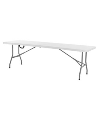 Lightweight 8 Ft Portable Folding Table with Handle for Easy Transport