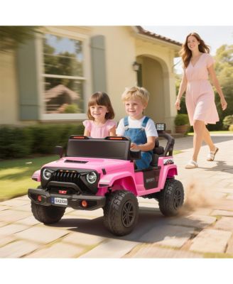 24V Ride on Truck Car with 2-Seater, Electric Car with 4 Motors,