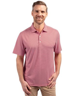 Men's Forge Eco Double Stripe Stretch Recycled Polo Shirt