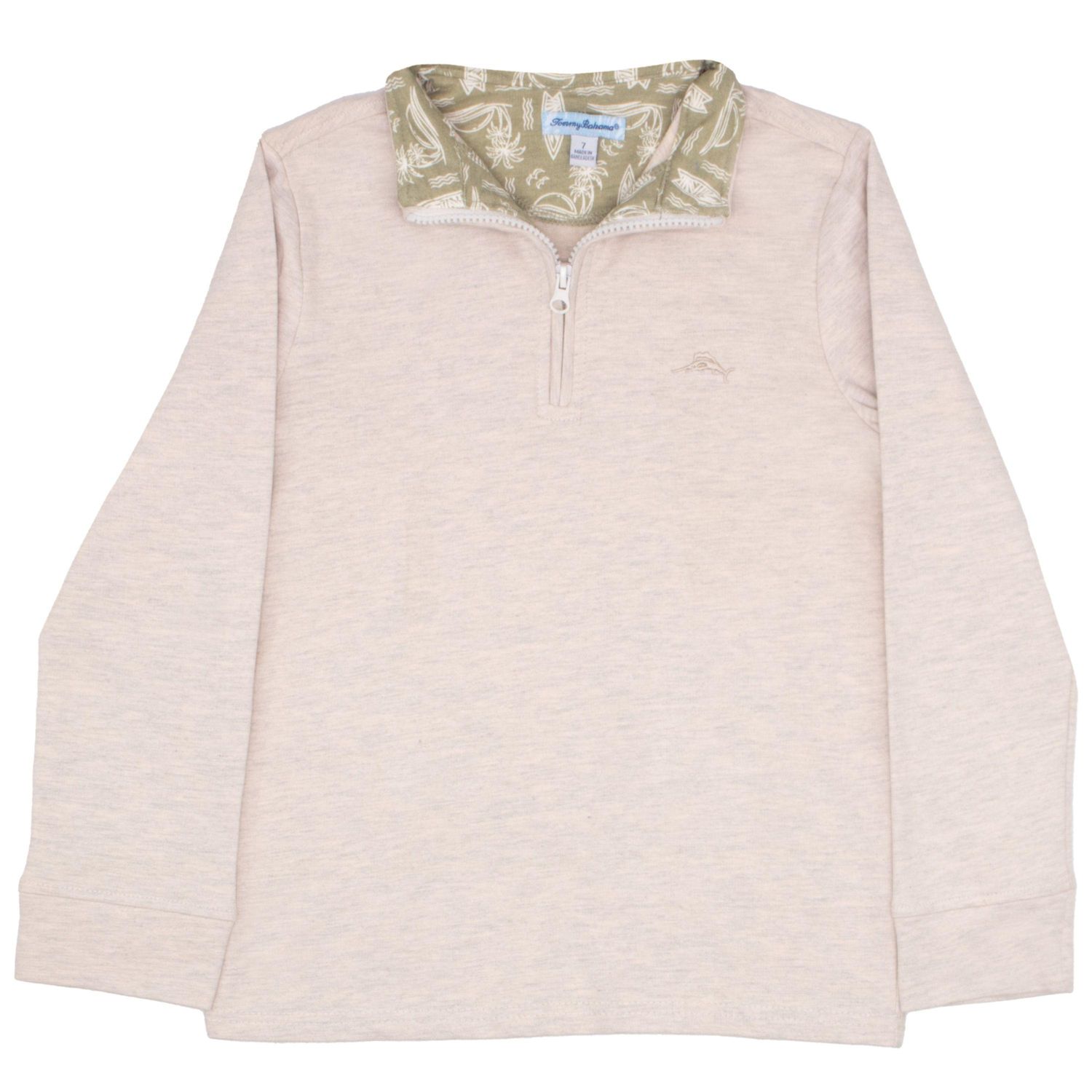 Boys Long Sleeve Quarter Zip Shirt and Short Outfit Set