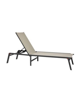 5-Position Adjustable Sun Chair, Foldable Outdoor Lounger