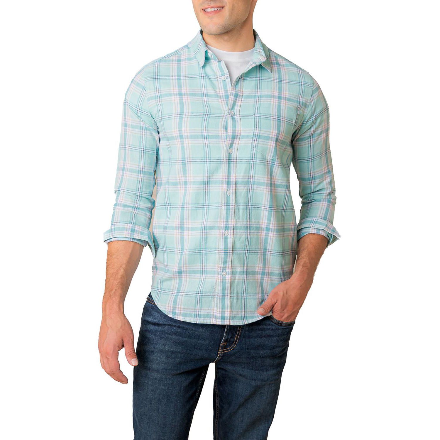 Men's Hope and Henry Linen Long Sleeve Button Down Shirt