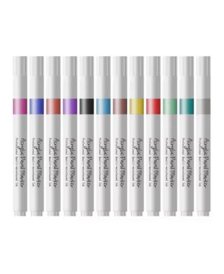 36 Colors Permanent Paint Pens, Acrylic Markers for Rock Painting, Stone, Wood, Calligraphy, Canvas, Ceramic, DIY Crafts