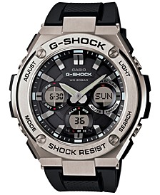 Men's Analog-Digital Black Strap Watch 59x52mm GSTS110-1A
