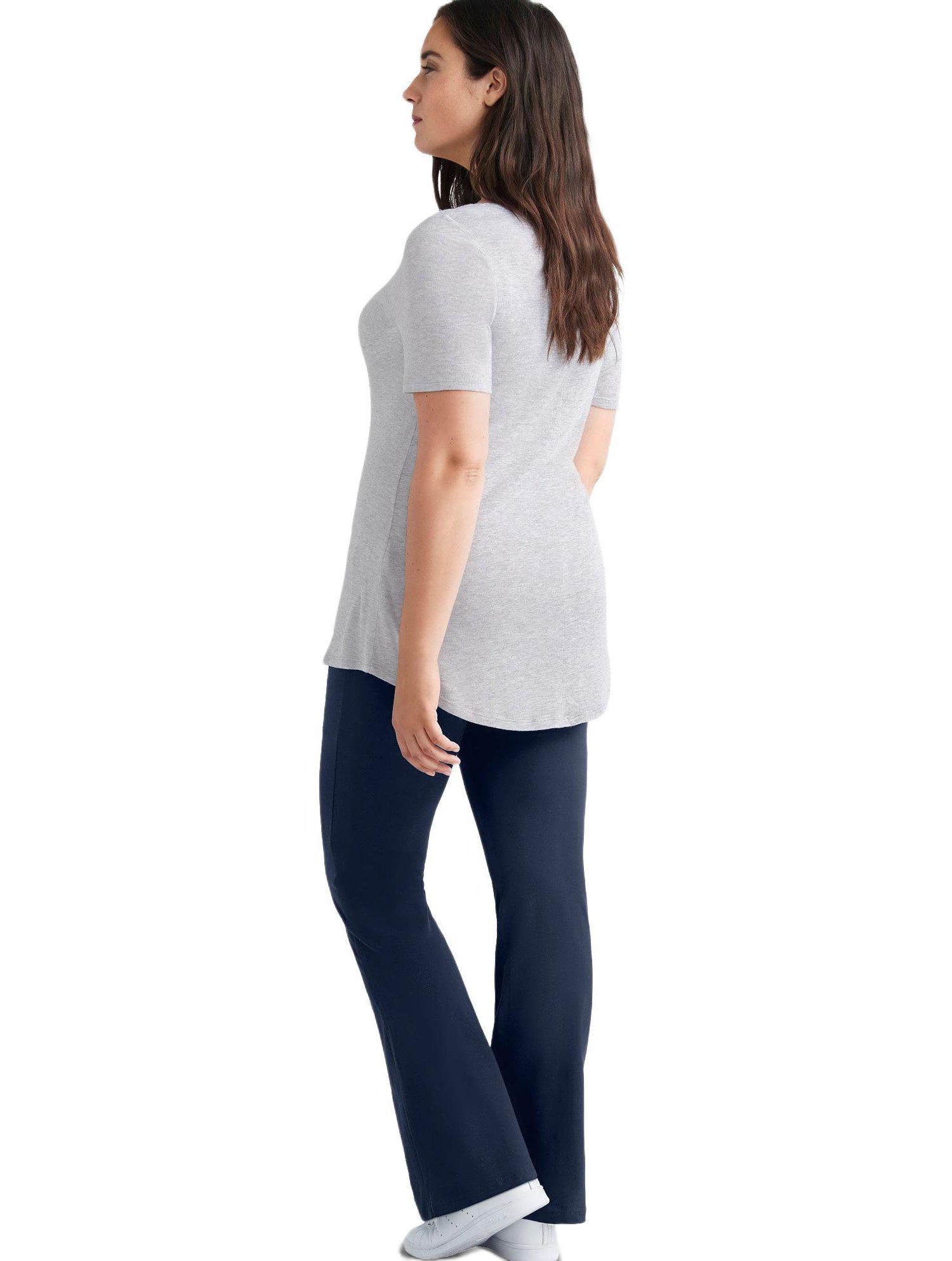 Plus Size Women's Knit Bootcut Leggings