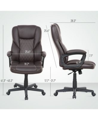 Executive Office Chair PU Leather Desk Chair with High Back
