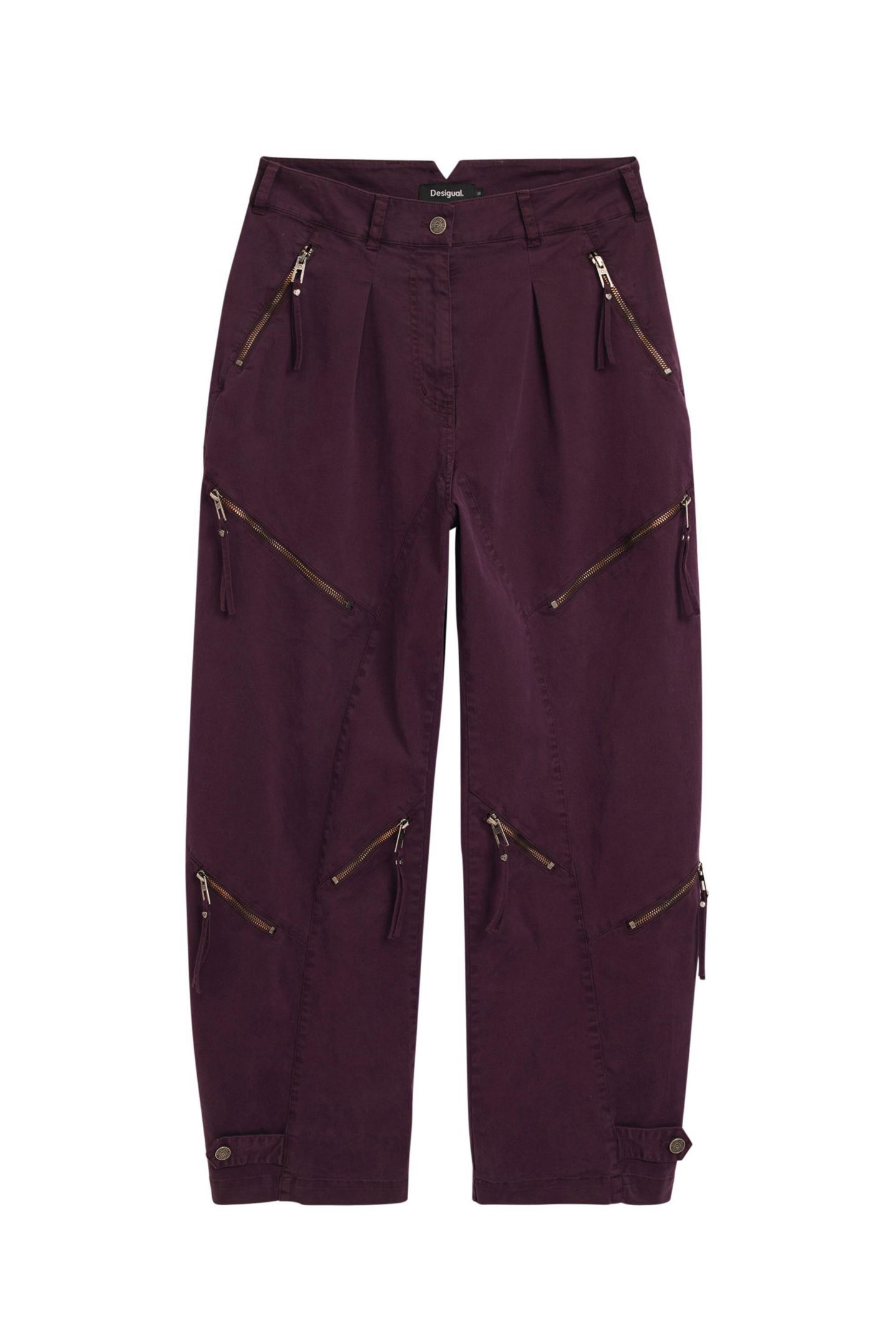 Женские брюки Desigual Tie-Dye with Zippers, цвет: Фиолетовый — фото 6