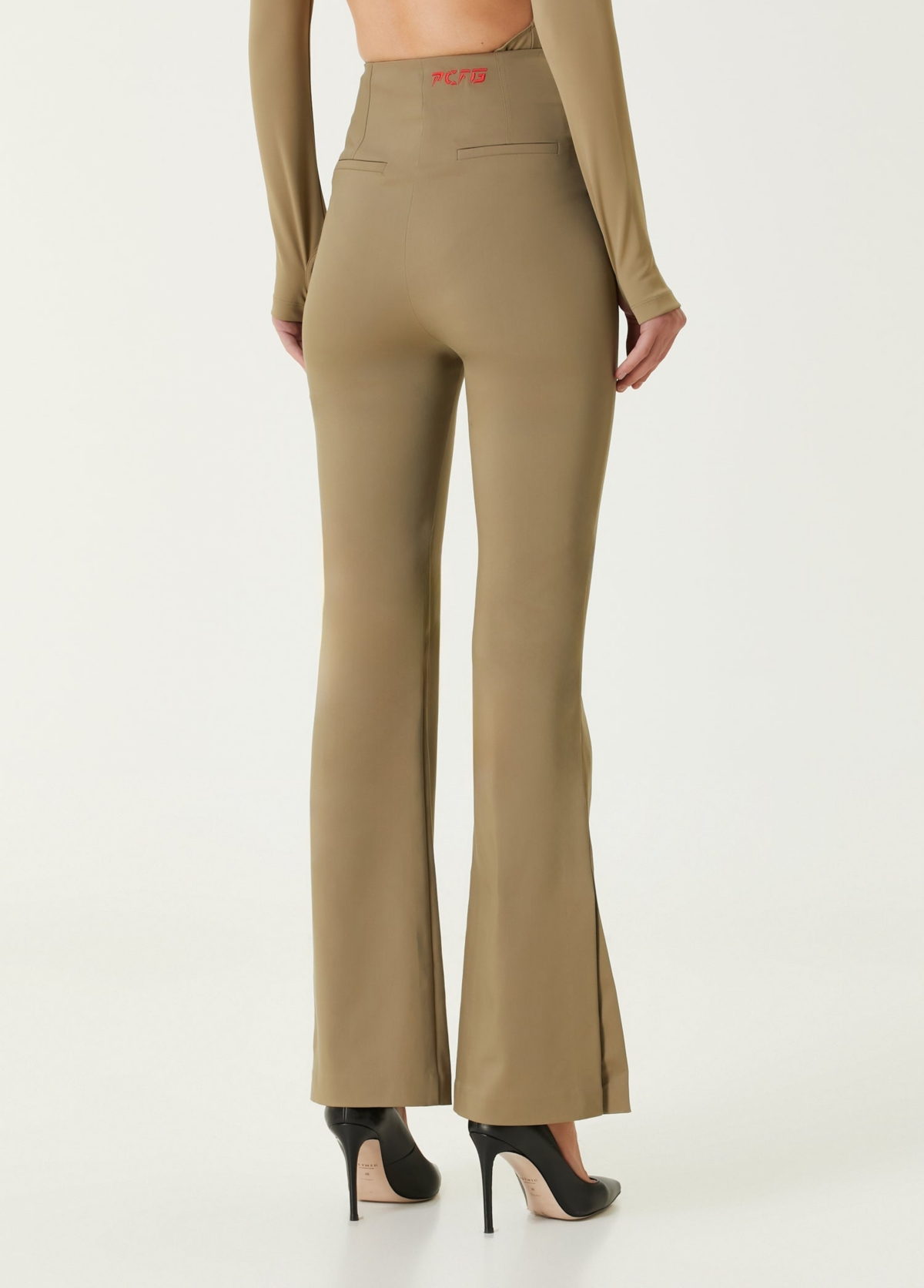 Pcfg Women's Cotton Flared Skinny Pant