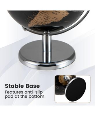 8" World Globe Modern Decorative Tabletop Earth Globe