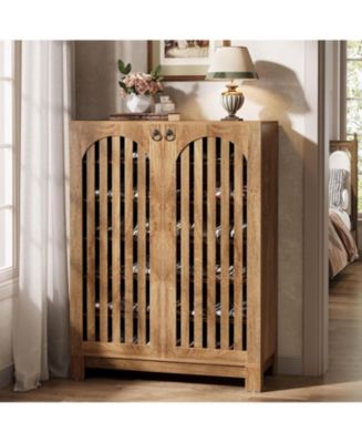 Tribesigns Shoe Cabinet with Airy Doors, 6-Tier Entryway Shoe Storage Rack Organizer with Adjustable Shelves - Macy's