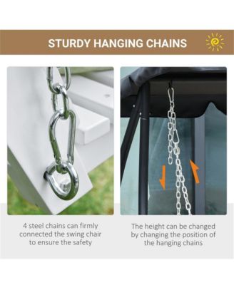 Sturdy Patio Swing with Space for 2-3 People