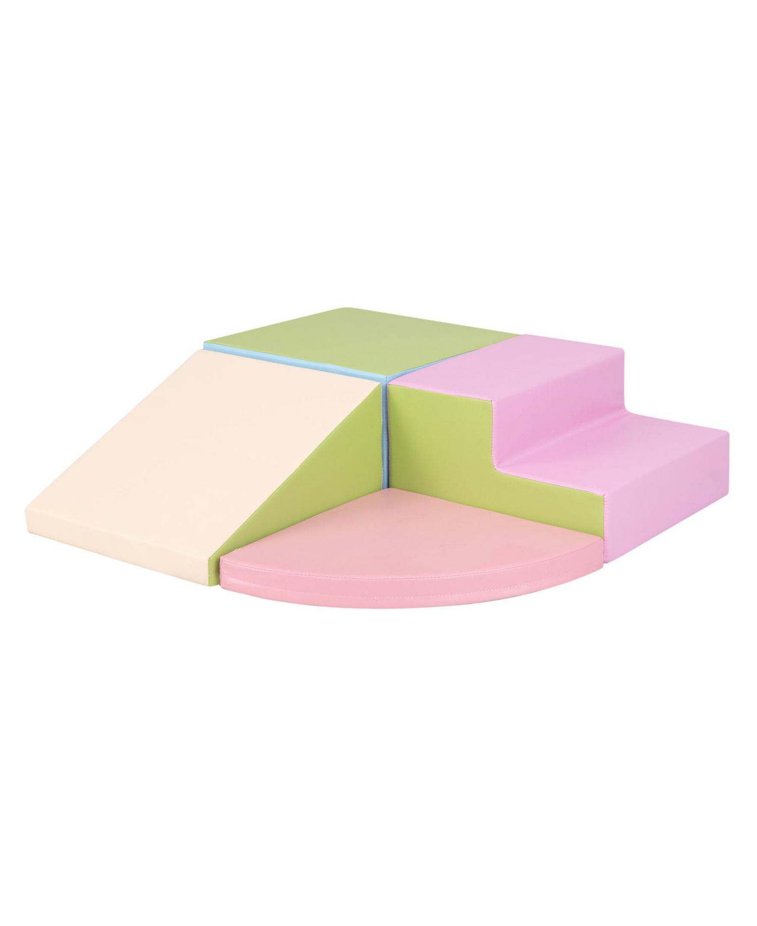 4-Piece Climb and Crawl Foam Block Play Set – Pink