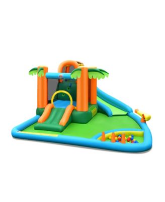 Inflatable Water Slide Park with Upgraded Handrail without Blower
