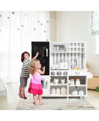 Wooden Pretend Play Kitchen Sets with Simulated Sound