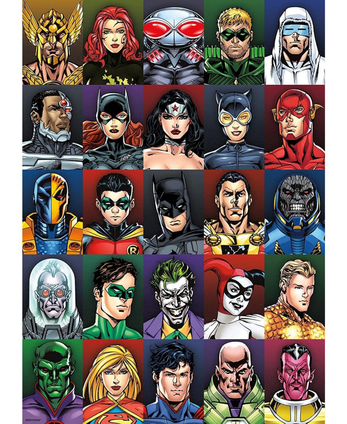 Nmr Distribution Dc Comics Faces 1000 Piece Jigsaw Puzzle