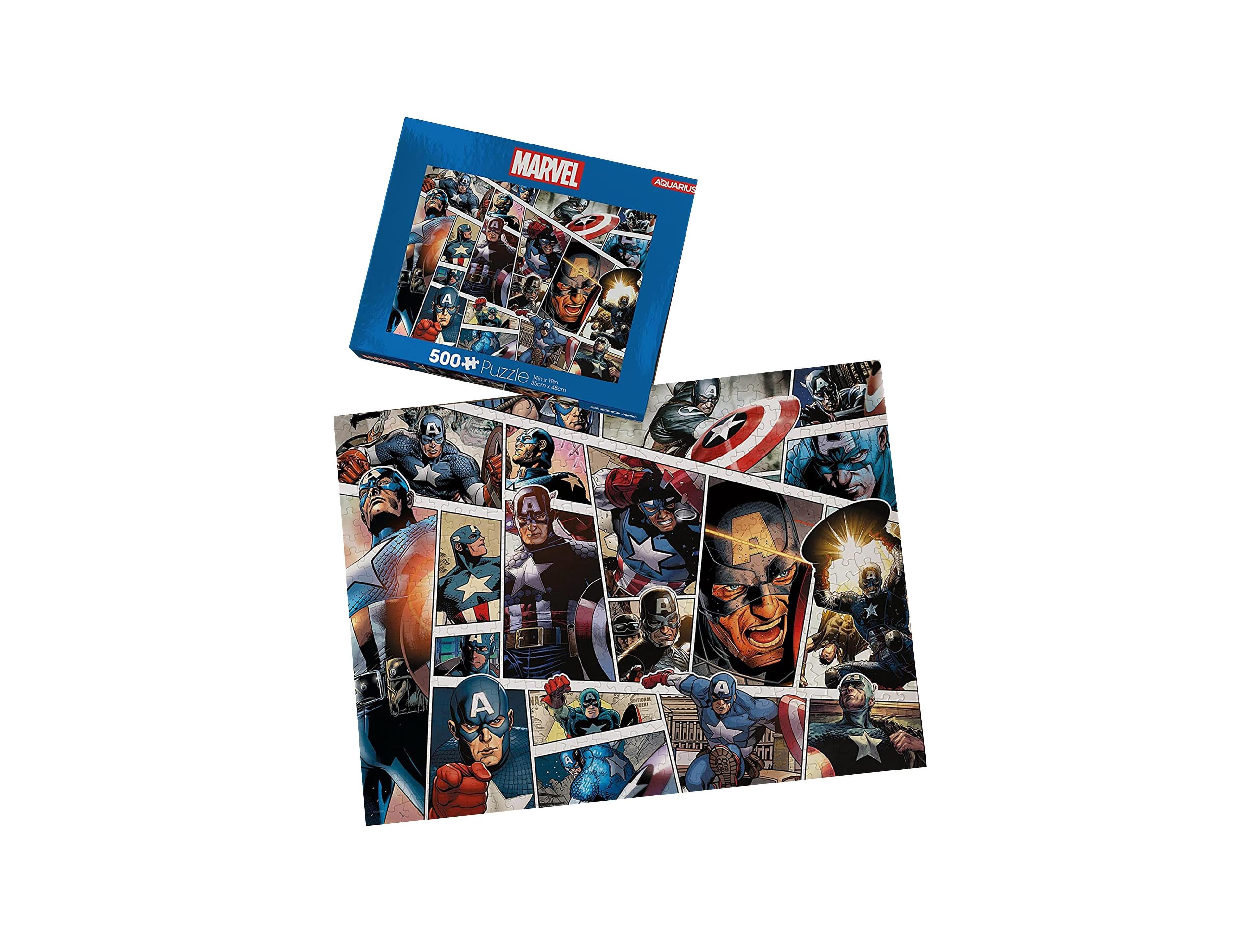 Nmr Distribution Marvel Captain America Panels 500 Piece Jigsaw Puzzle