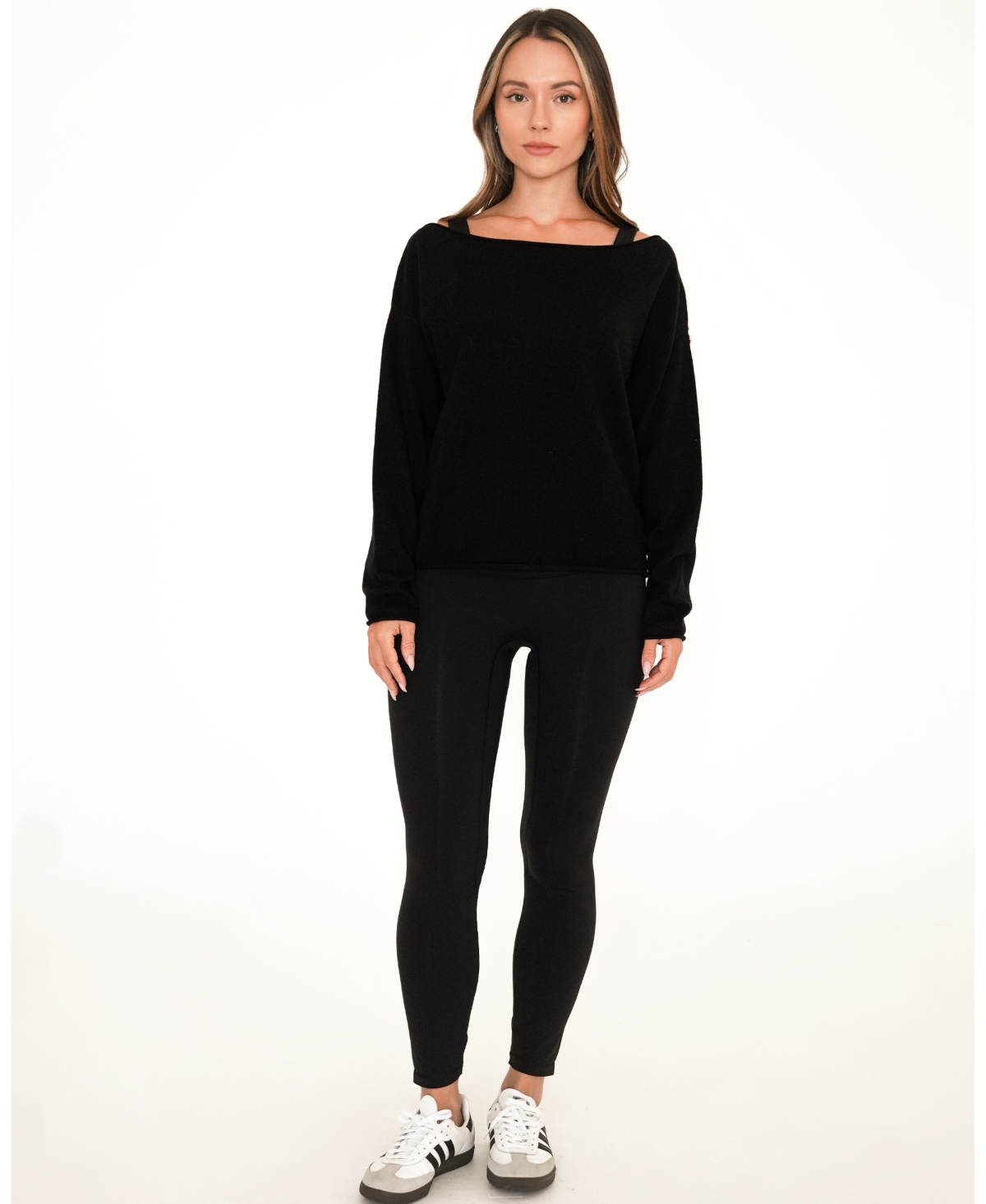 Rebody Active Women's Romy Off Shoulder Cashmere Sweater