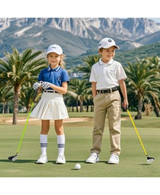 34 Inch 165CC Junior #3 Fairway Wood Golf Club with Fiberglass Shaft for Kids Ages 8-10