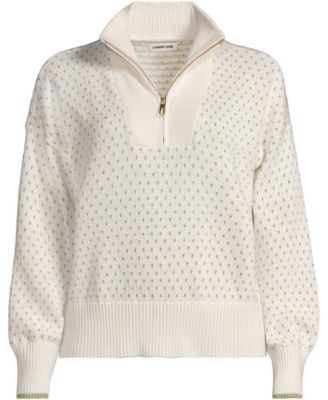 Women's Drifter Floatback Jacquard Quarter Zip Sweater