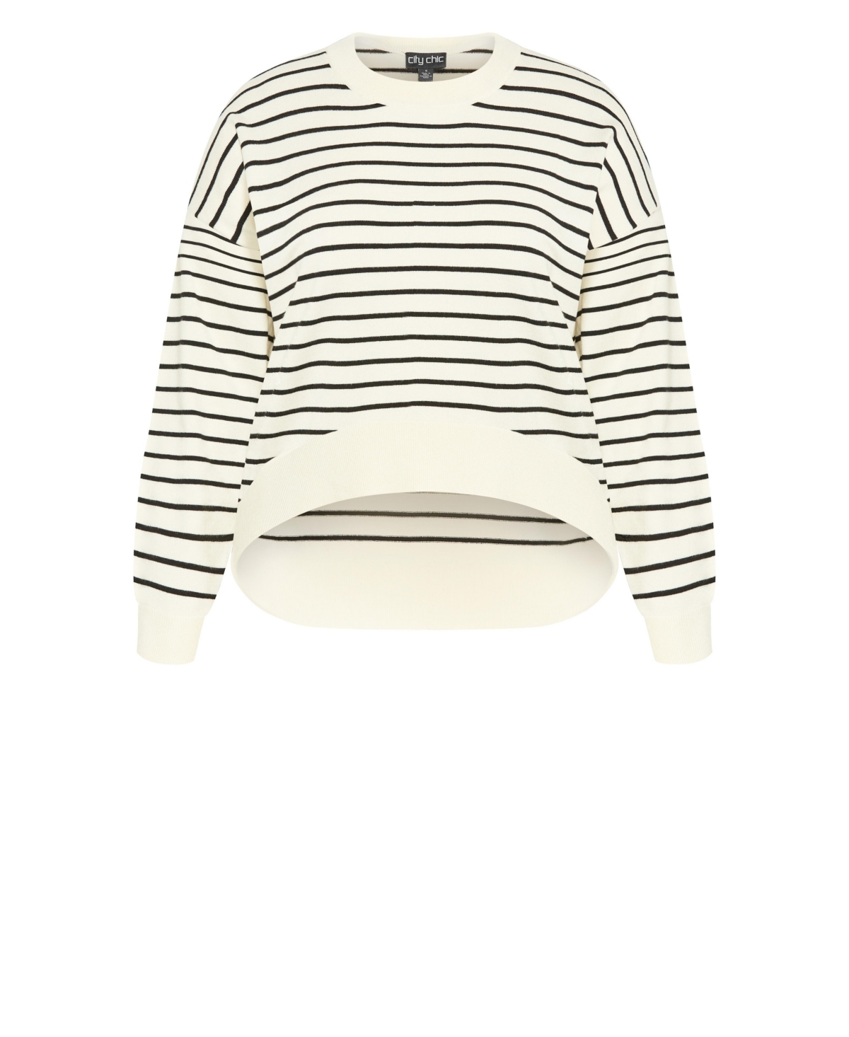 City Chic Plus Stripe Lilia Sweater