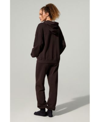 Women's Oversized Seamflow Full-Length Zip Hoodie