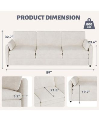 89" Sofa Couch for Living Room