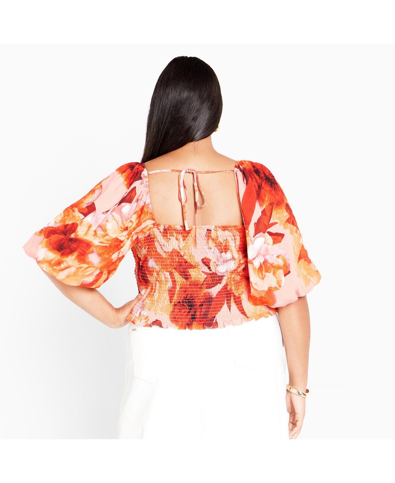 Plus Size Ruffled Top