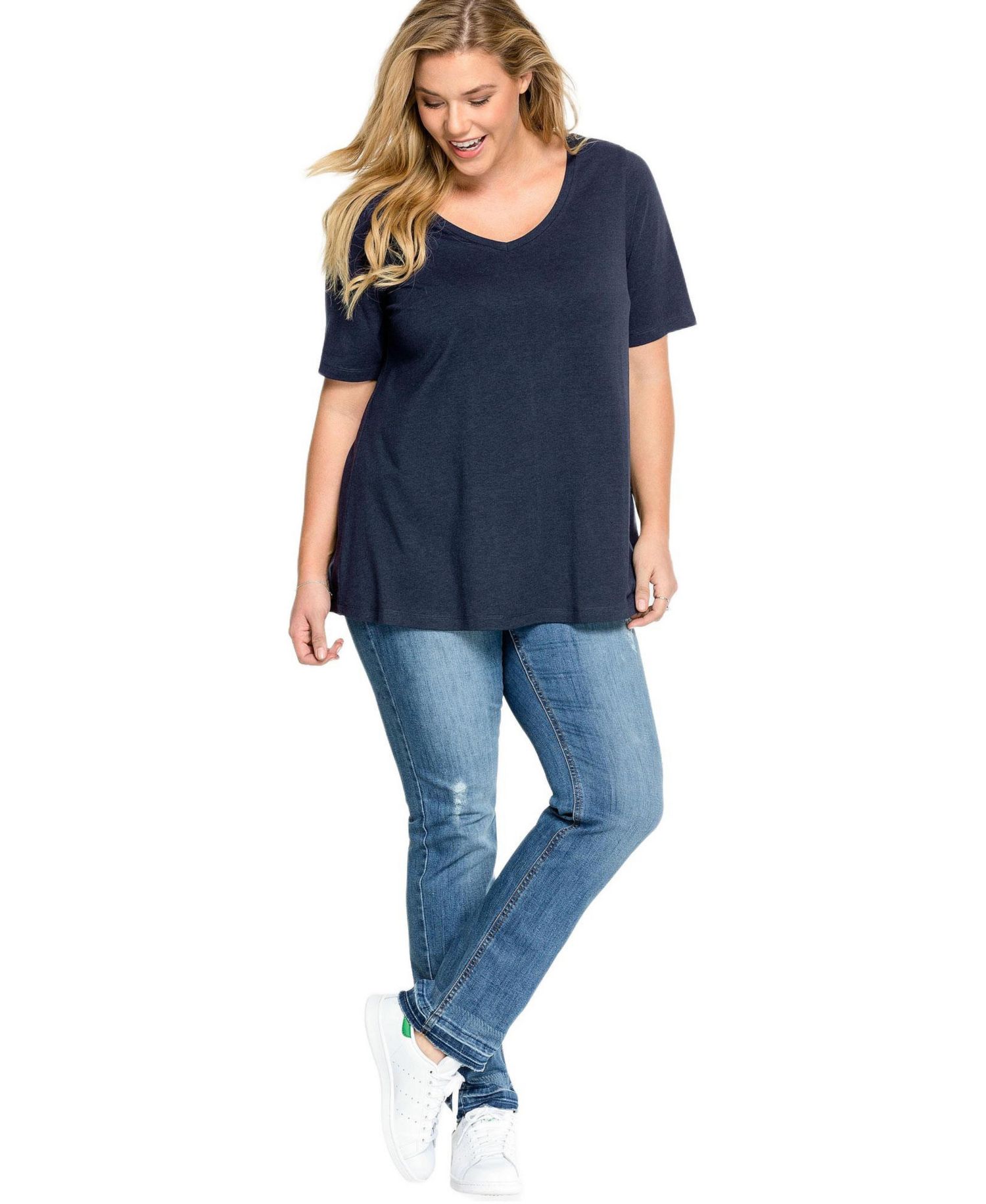 Women's V-Neck A-Line Tunic