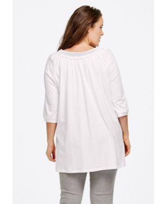 Women's Crochet Trim Tunic