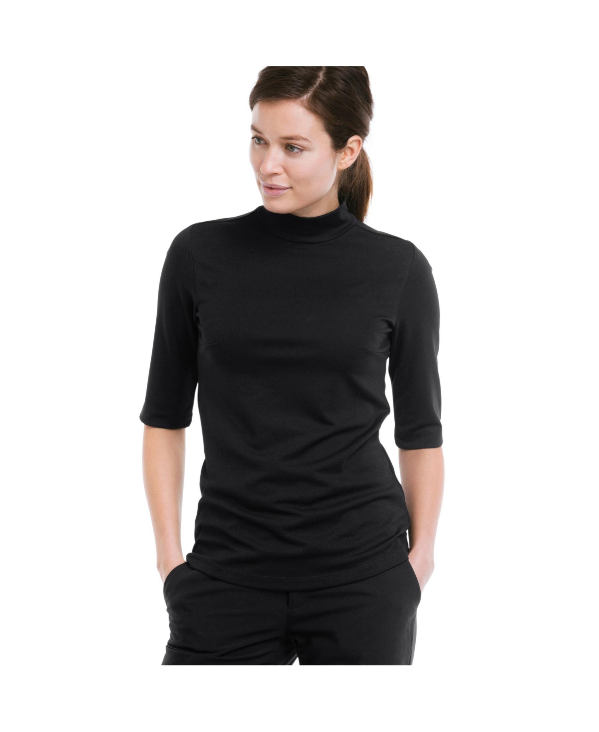 ellos Women's Mock Neck Tee